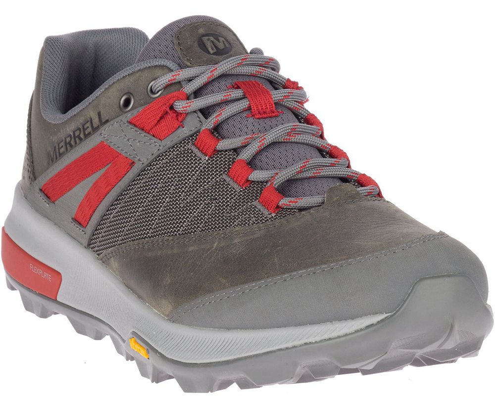 Tenis Homem - Merrell Zion - Cinzentas/Vermelhas - KYI956341